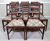 Set of 11 Mahogany Dining Chairs