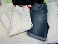 2 SIZE 16 CAPRIS, LEE'S & OTHERS