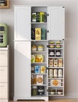 HOMEFORT Tall Kitchen Pantry Storage Cabinet with