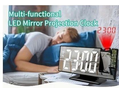 30$-Projection Alarm Clock, LED Large Display
