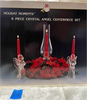 8 Piece Crystal Angel Centerpiece Set