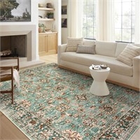 Wonnitar Green 8x10 Area Rugs for Living Room, Was