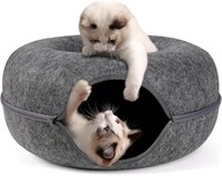 Peekaboo Cat Cave Bed for Indoor Cats, Detachable