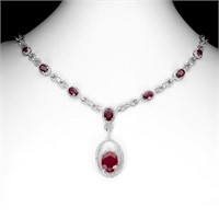 Natural Stunning Red Ruby  Necklace