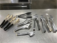 Lot of Stainless Tongs