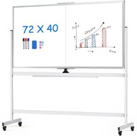 maxtek 72 x 40 Double Sided Rolling Whiteboard