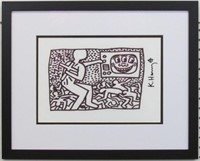 UNTITLED PRINT PLATE SIGN BY KEITH HARING