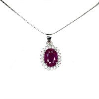 Natural Stunning Red Ruby Necklace