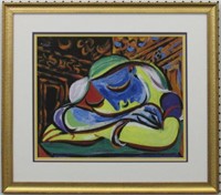 SLEEPING GIRL GICLEE BY PABLO PICASSO