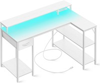 SUPERJARE L Shaped Gaming Desk