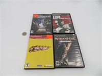 4 jeux pour Playstation 2 dont Resident Evil