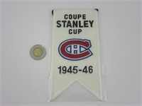 Bannière Coupe Stanley 1945-46 Centenaire,