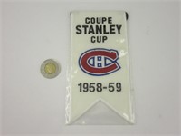 Bannière Coupe Stanley 1958-59 Centenaire,