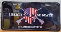 Liberty or Death vanity license plate tag