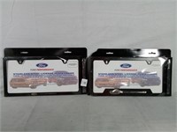 Lot of 2 - Ford Performance Stainless Steel Licen