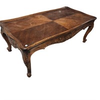 Carved French Style Henredon Cocktail Table
