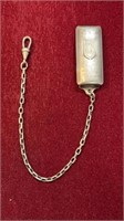 Hickok Antique Silver Belt Loop Pocket Watch Chain