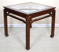Contemporary Glass Top Endtable