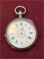 Antique Fine Silver Small Pocket Watch