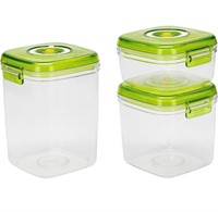 Vacuum Seal Food Storage Containers, 3Pcs,