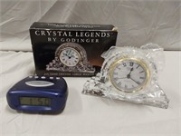 Crystal Clock & Small Alarm Clock