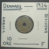 1936 Denmark coin
