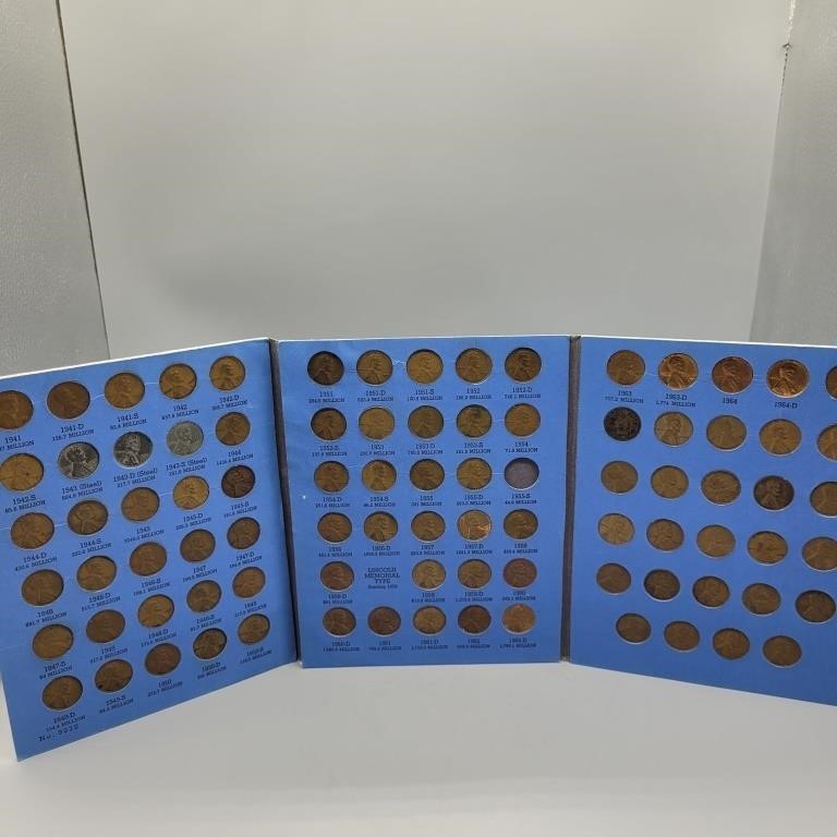 LINCOLN HEAD CENT 1941 & UP WITH COINS ONLY
