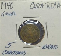 1940 Costa Rica coin