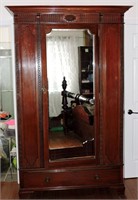 Antique Large Mahogany Wardrobe