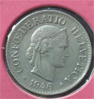1946 Swiss coin