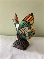 Butterfly stained glass lamp