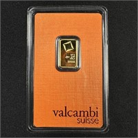 2.5 gram Gold Bar - Valcambi