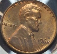 Uncirculated 1968 d. Lincoln Penny