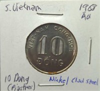 uncirculated 1968 Vietnamese coin
