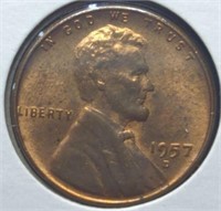 1957 d. Lincoln wheat penny