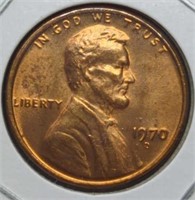 uncirculated 1970 d. Lincoln wheat penny