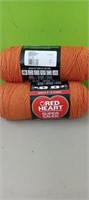 (2) Rolls of yarn...carrot color