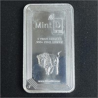 5 oz Fine Silver Bar - Mint ID