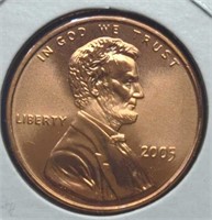 Uncirculated 2005 Lincoln penny