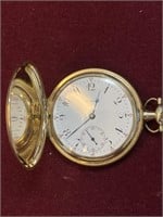 Antique Howard Gold Plated Pocket Watch