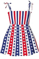 Size 130 (4-5T) WINZIK 4th of July Girl Dress