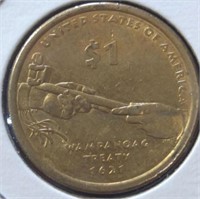 Wampanoag treaty Sacagawea US $1 coin