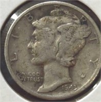 1943 Mercury dime