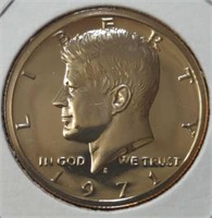 Proof 1971 S Kennedy half dollar