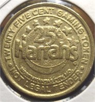 Harrah's casino 25-cent gaming token