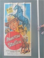 THREE SHEET PHANTOM STALLION MOVIE POSTER VINTAGE