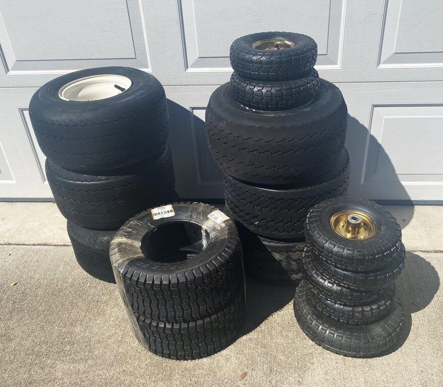 ASSORTED WHEELS & TIRES