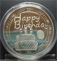 Happy birthday challenge coin