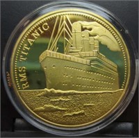 Titanic challenge coin