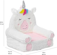 as is - Amazon Basics Children's Plush Chair, Unic